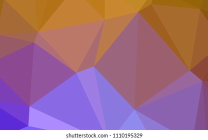 Light Pink, Yellow vector abstract polygonal template. Geometric illustration in Origami style with gradient.  The template for cell phone's backgrounds.