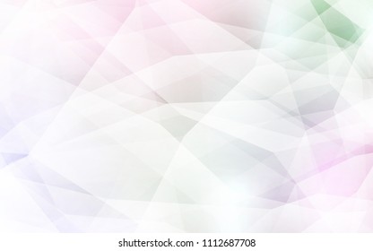 Light Pink, Yellow vector abstract polygonal background. A completely new color illustration in a polygonal style. Best triangular design for your business.