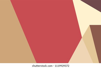 Light Pink, Yellow vector abstract polygonal background. Shining colored illustration in a brand-new style. The polygonal design can be used for your web site.