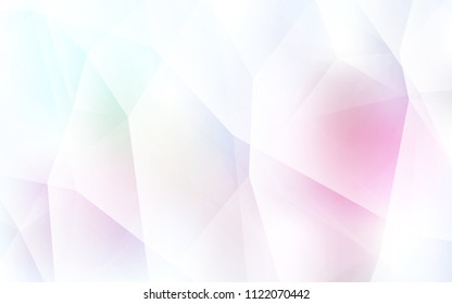 Light Pink, Yellow vector abstract polygonal background. Colorful abstract illustration with triangles. Brand new style for your business design.