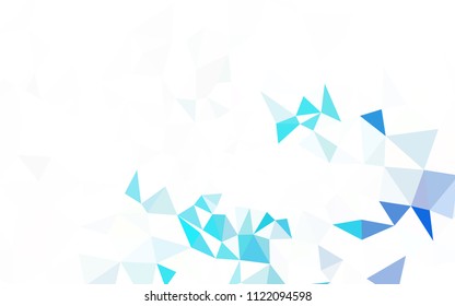 Light Pink, Yellow vector abstract mosaic backdrop. Colorful illustration in abstract style with triangles. A new texture for your web site.