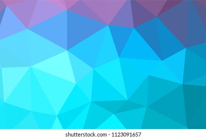 Light Pink, Yellow vector abstract polygonal pattern. Modern abstract illustration with triangles. Brand new style for your business design.