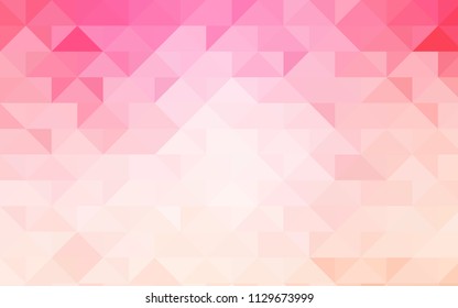 Light Pink, Yellow vector abstract mosaic template. Colorful illustration in abstract style with gradient. A completely new design for your business.