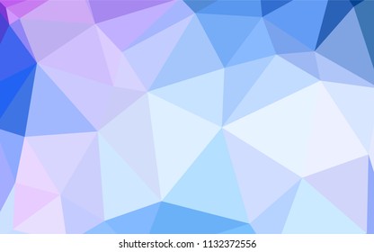 Light Pink, Yellow vector abstract polygonal background. Shining polygonal illustration, which consist of triangles. A completely new design for your leaflet.