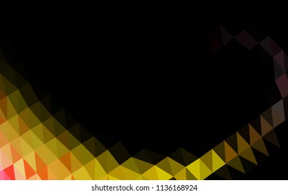 Light Pink, Yellow vector abstract polygonal cover. A completely new color illustration in a vague style. The textured pattern can be used for background.
