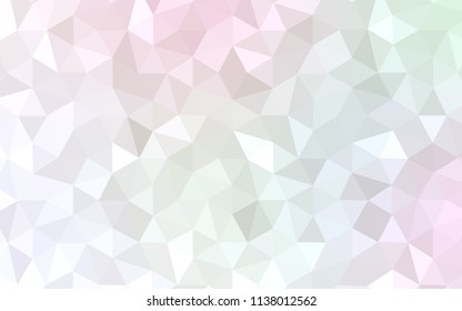 Light Pink, Yellow vector abstract polygonal pattern. Colorful illustration in abstract style with triangles. Pattern for a brand book's backdrop.