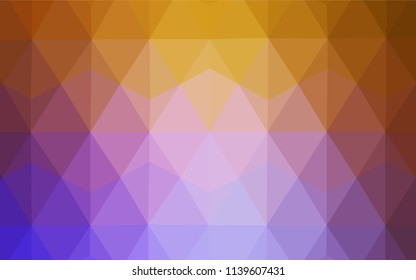 Light Pink, Yellow vector abstract polygonal template. Creative geometric illustration in Origami style with gradient. Brand new style for your business design.