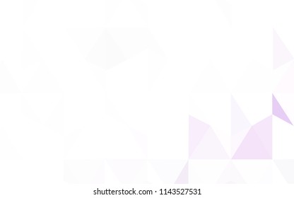 Light Pink, Yellow vector abstract mosaic backdrop. Triangular geometric sample with gradient.  A completely new design for your leaflet.