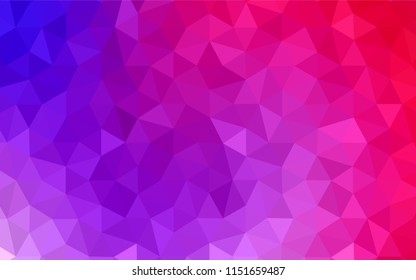 Light Pink, Yellow vector abstract polygonal template. A completely new color illustration in a polygonal style. Textured pattern for your backgrounds.