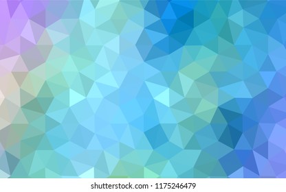 Light Pink, Yellow vector abstract mosaic backdrop. Colorful illustration in polygonal style with gradient. Brand new design for your business.
