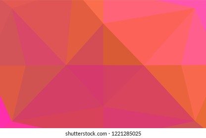 Light Pink, Yellow vector abstract polygonal layout. Brand new colored illustration in blurry style with gradient. The elegant pattern can be used as part of a brand book.