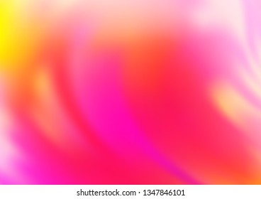 Light Pink, Yellow vector abstract bright background. A vague abstract illustration with gradient. The elegant pattern for brand book.