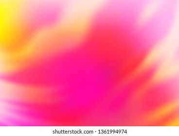 Light Pink, Yellow vector abstract background. Creative illustration in halftone style with gradient. The background for your creative designs.