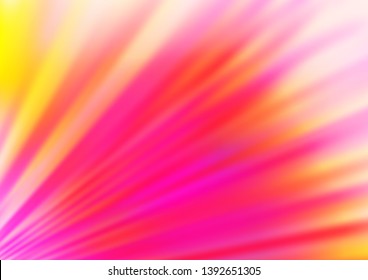 Light Pink, Yellow vector abstract background. A completely new color illustration in a bokeh style. The template can be used for your brand book.