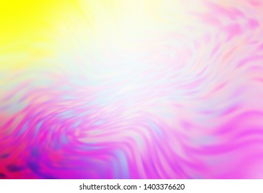 Light Pink, Yellow vector abstract bright pattern. Glitter abstract illustration with gradient design. New design for your business.