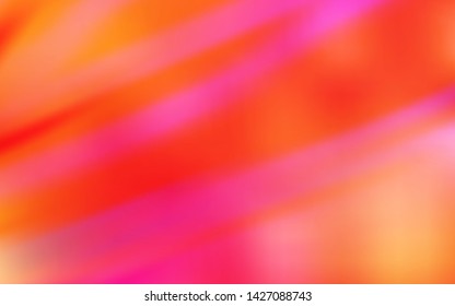 Light Pink, Yellow vector abstract layout. A completely new colored illustration in blur style. Elegant background for a brand book.