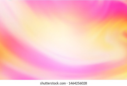 Light Pink, Yellow vector abstract bright texture. A completely new colored illustration in blur style. New way of your design.