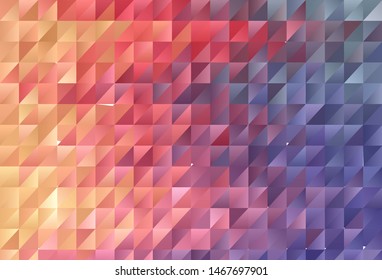 Light Pink, Yellow vector abstract mosaic pattern. Colorful illustration in polygonal style with gradient. Completely new template for your banner.
