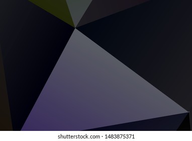 Light Pink, Yellow vector abstract polygonal pattern. Polygonal abstract illustration with gradient. Textured pattern for your backgrounds.