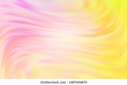 Light Pink, Yellow vector abstract blurred background. Creative illustration in halftone style with gradient. New design for your business.