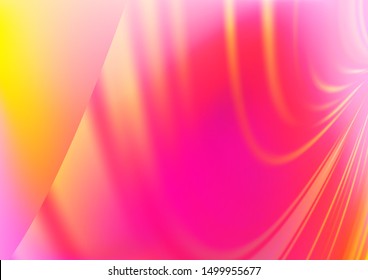 Light Pink, Yellow vector abstract background. Colorful abstract illustration with gradient. A completely new design for your business.
