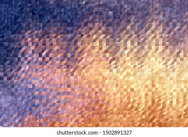 Light Pink, Yellow vector abstract mosaic pattern. A sample with polygonal shapes. A new texture for your web site.