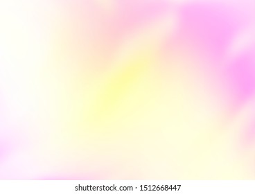 Light Pink, Yellow vector abstract bright template. A vague abstract illustration with gradient. The best blurred design for your business.
