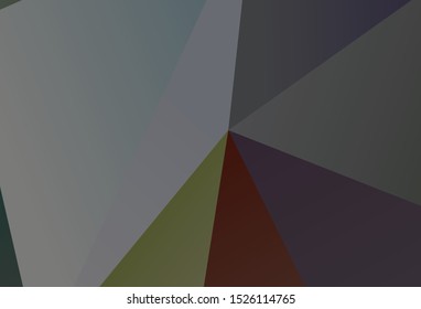 Light Pink, Yellow vector abstract polygonal pattern. Shining colorful illustration with triangles. Triangular pattern for your design.