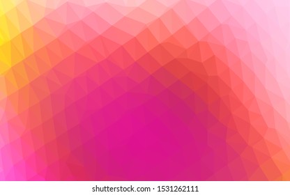 Light Pink, Yellow vector abstract mosaic pattern. Shining colored illustration in a Brand new style. Brand new design for your business.