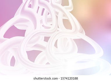 Light Pink, Yellow vector abstract blurred layout. Creative illustration in halftone style with gradient. Background for a cell phone.