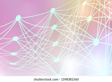 Light Pink, Yellow vector abstract layout. Shining colorful illustration in smart style. Blurred design for your web site.