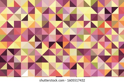 Light Pink, Yellow vector abstract polygonal background. Shining illustration, which consist of triangles. A completely new design for your business.