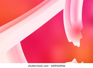 Light Pink, Yellow vector abstract blurred background. Glitter abstract illustration with gradient design. Background for a cell phone.
