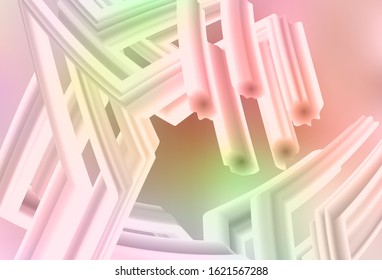 Light Pink, Yellow vector abstract blurred background. Glitter abstract illustration with gradient design. Background for designs.