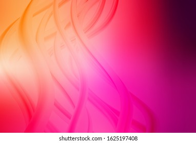 Light Pink, Yellow vector abstract blurred background. Glitter abstract illustration with gradient design. Background for a cell phone.