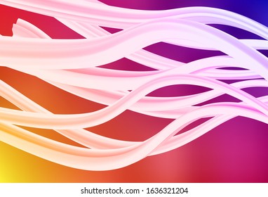 Light Pink, Yellow vector abstract bright texture. Creative illustration in halftone style with gradient. Background for designs.