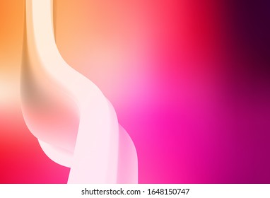 Planta brillante abstracta de vector amarillo y rosa claro. Ilustración abstracta colorida con degradado. Diseño inteligente para su trabajo.