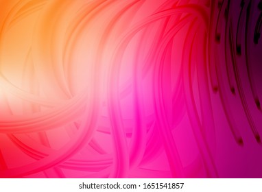 Light Pink, Yellow vector abstract layout. Shining colorful illustration in smart style. Completely new design for your business.