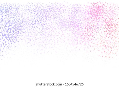 Light Pink, Yellow vector abstract pattern with leaves. Colorful illustration in doodle style with leaves. New design for your business.