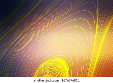 Light Pink, Yellow vector abstract blurred background. Creative illustration in halftone style with gradient. Completely new design for your business.