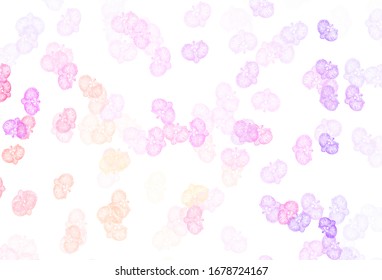 Fondo abstracto de vector amarillo claro con flores. Ilustración de colores brillantes con flores. El mejor diseño para su negocio.