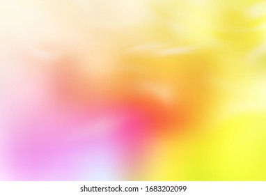 Light Pink, Yellow vector abstract bright pattern. A completely new colored illustration in blur style. New way of your design.