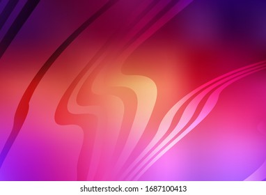 Light Pink, Yellow vector abstract bright pattern. Creative illustration in halftone style with gradient. New way of your design.