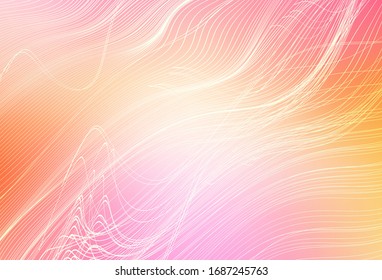 Light Pink, Yellow vector abstract blurred layout. New colored illustration in blur style with gradient. The best blurred design for your business.