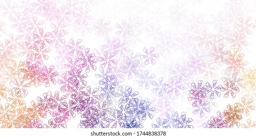 Textura abstracta de vector amarillo y rosa claro con hojas. hojas sobre fondo abstracto borroso con gradiente. Patrón para diseños de sitios web.