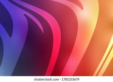 Pink claro, el fondo abstracto del vector amarillo borroso. Ilustración abstracta colorida con gradiente. Marco elegante para un libro de marca.