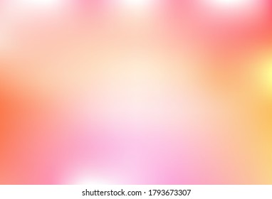 Light Pink, Yellow vector abstract blurred background. Colorful abstract illustration with gradient. Blurred design for your web site.