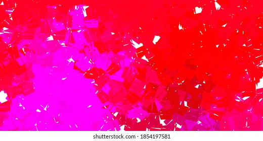 Light pink, yellow vector abstract triangle pattern. Modern abstract illustration with polygonal triangles. Modern design for your apps.