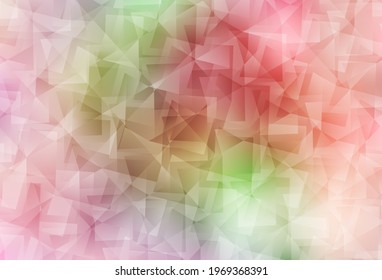 Light Pink, Yellow vector abstract mosaic pattern. A completely new color illustration in a polygonal style. New template for your brand book.