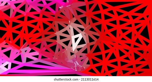 Patrón de triángulo abstracto de vector amarillo, rosa claro. Nueva ilustración colorida con formas de triángulos degradados. La mejor opción para tu diseño.